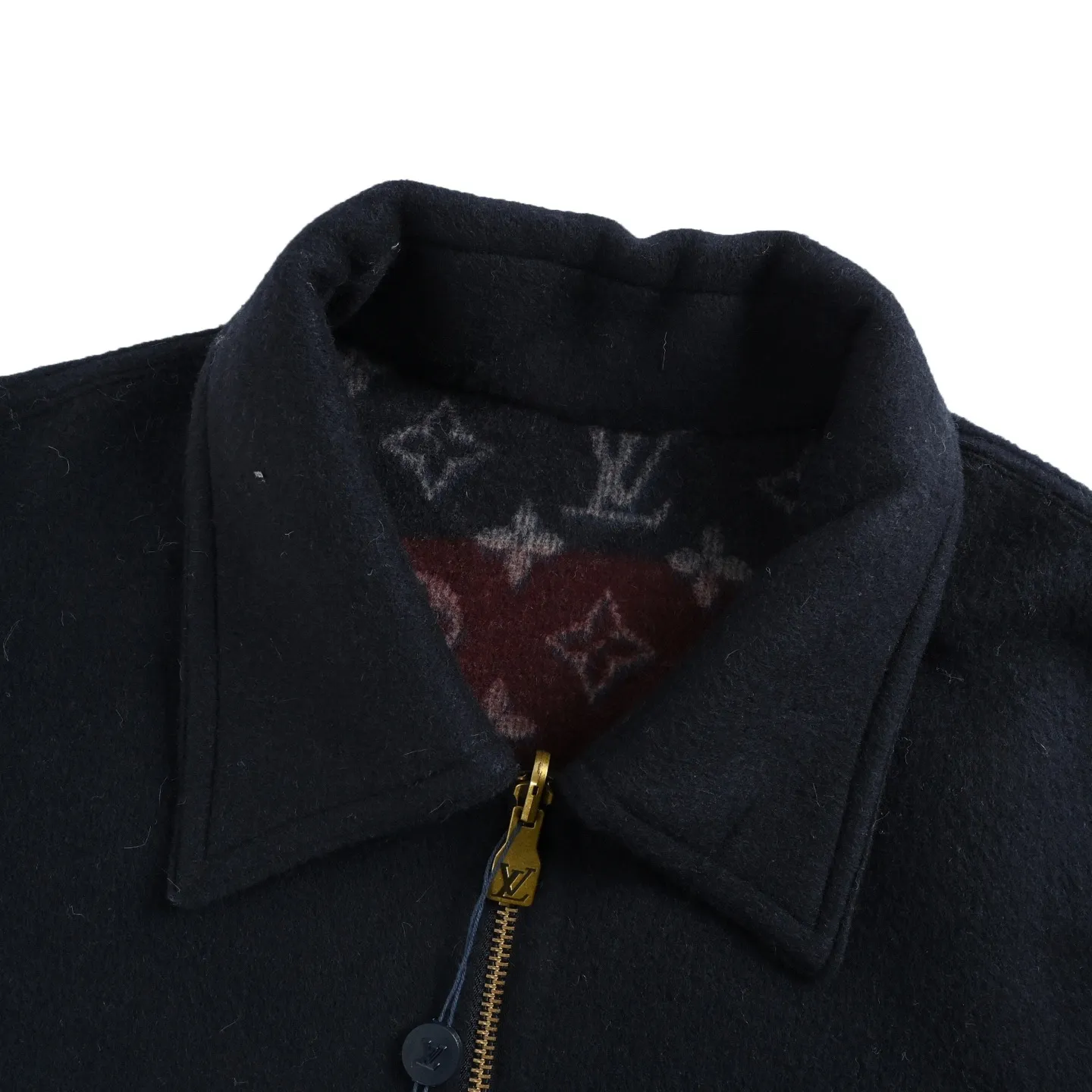 Louis Vuitton/Louis Vuitton 25Fw presbyopic logo double-sided wool jacket